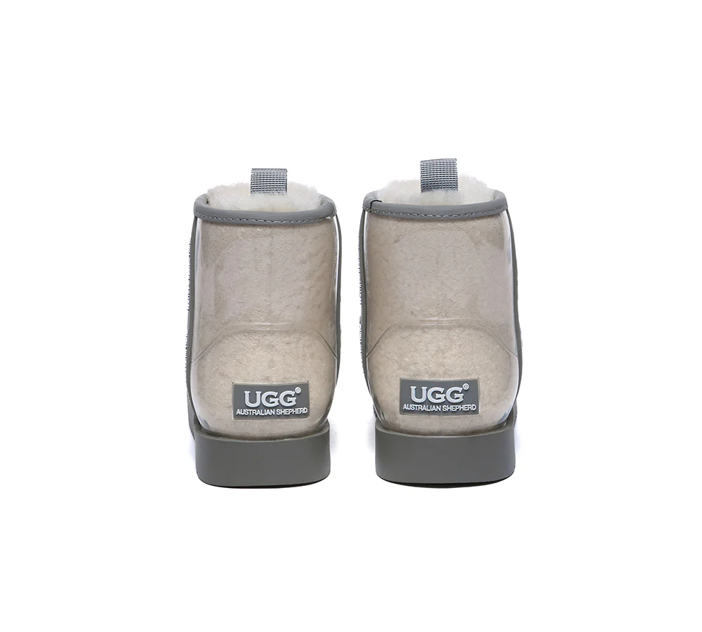 AUSTRALIAN SHEPHERD? UGG Boots Women Clear Waterproof Shearling Coated Classic