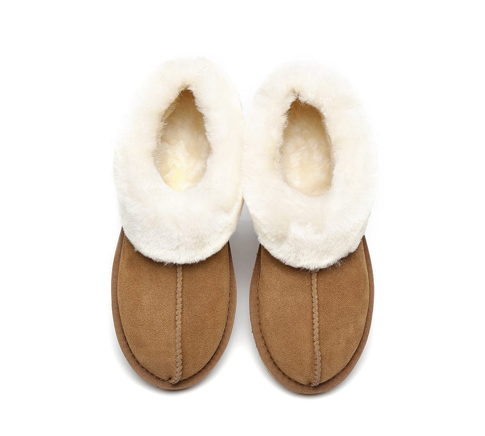 AUSTRALIAN SHEPHERD? UGG Slippers Sheepskin Wool Ankle Homey