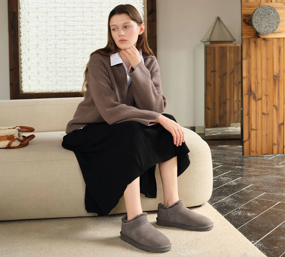 AUSTRALIAN SHEPHERD? UGG Boots Sheepskin Wool Low Cut Ankle Lune