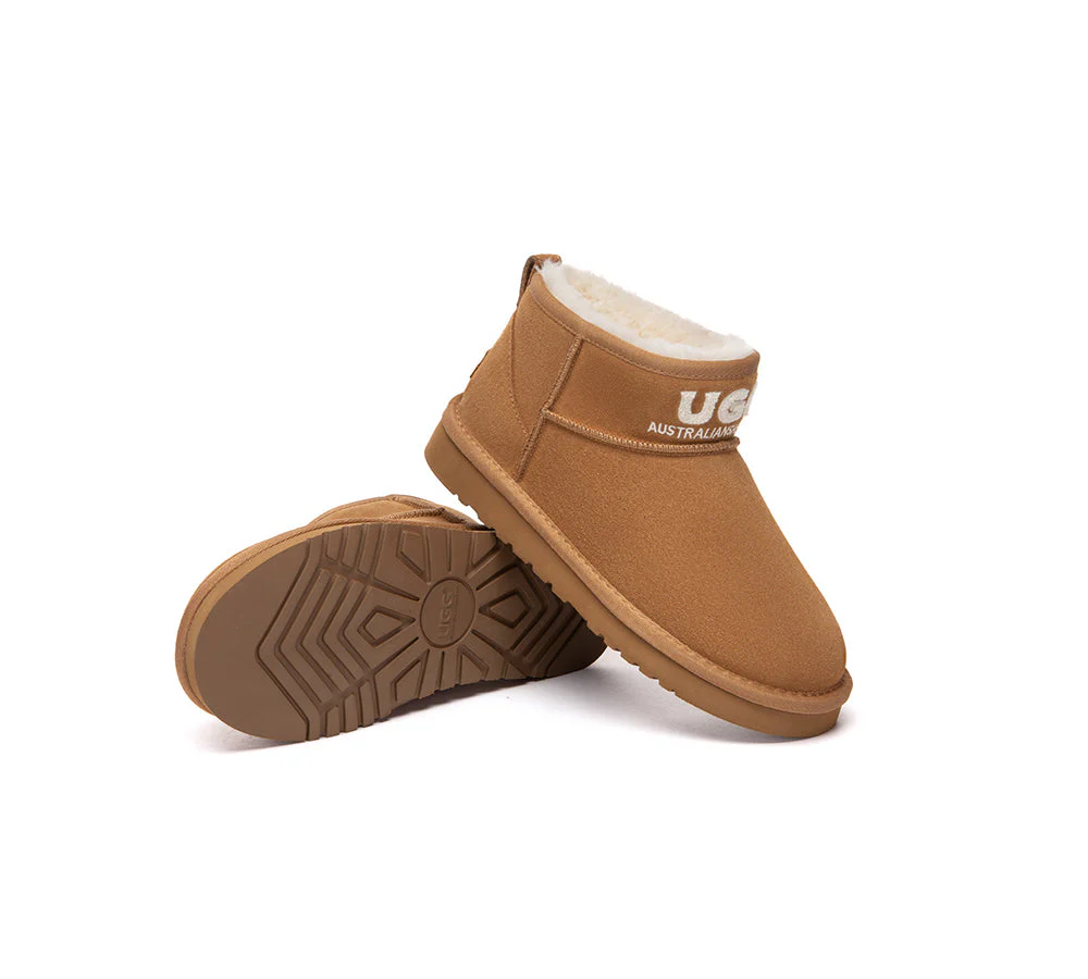 AUSTRALIAN SHEPHERD? UGG Boots Sheepskin Wool Ankle Mini Helia