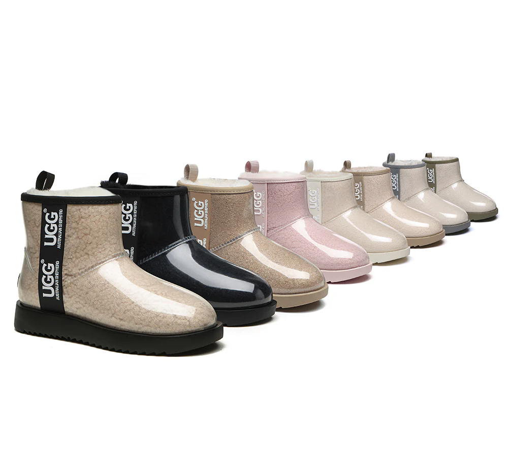 AUSTRALIAN SHEPHERD? UGG Boots Women Clear Waterproof Shearling Coated Classic