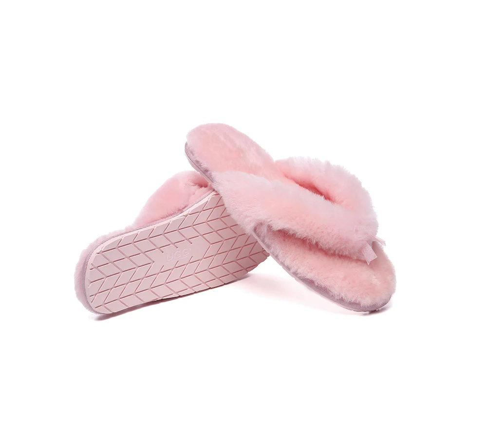 AUSTRALIAN SHEPHERD? UGG Thongs Women Fluffy Slides Farah