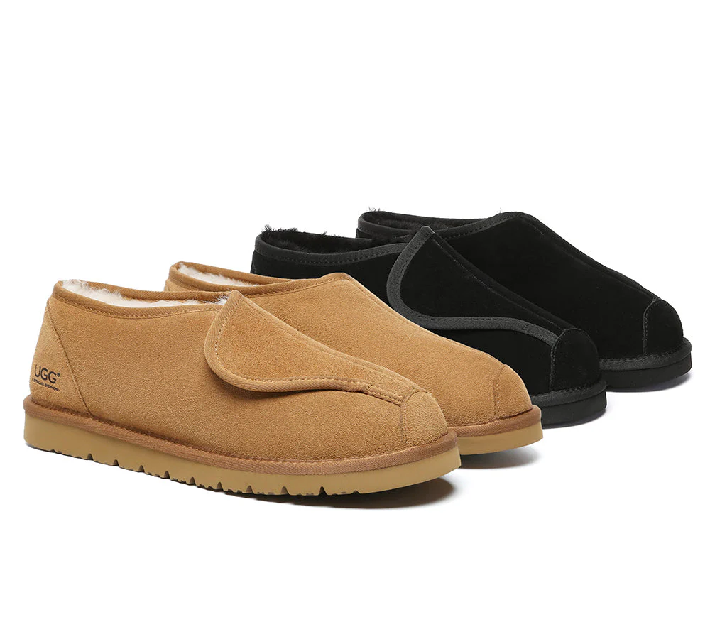 AUSTRALIAN SHEPHERD? UGG Slippers Sheepskin Wool Adjustable Tristen