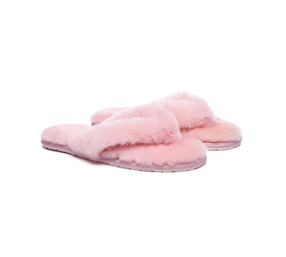 AUSTRALIAN SHEPHERD? UGG Thongs Women Fluffy Slides Farah