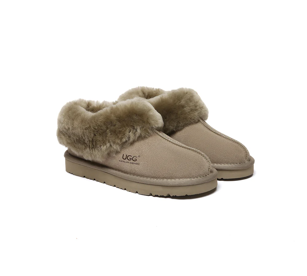 AUSTRALIAN SHEPHERD? UGG Slippers Sheepskin Wool Ankle Homey Special