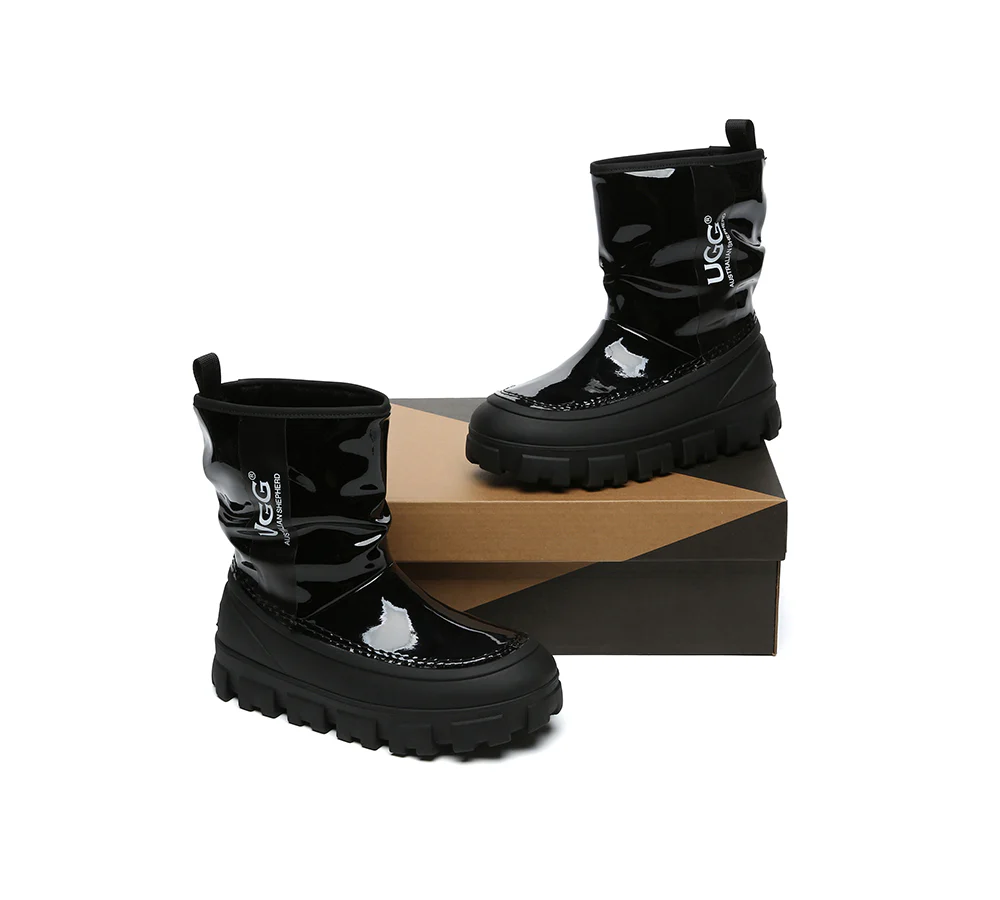 AUSTRALIAN SHEPHERD? UGG Boots Women Sheepskin Wool Waterproof Chunky Wren