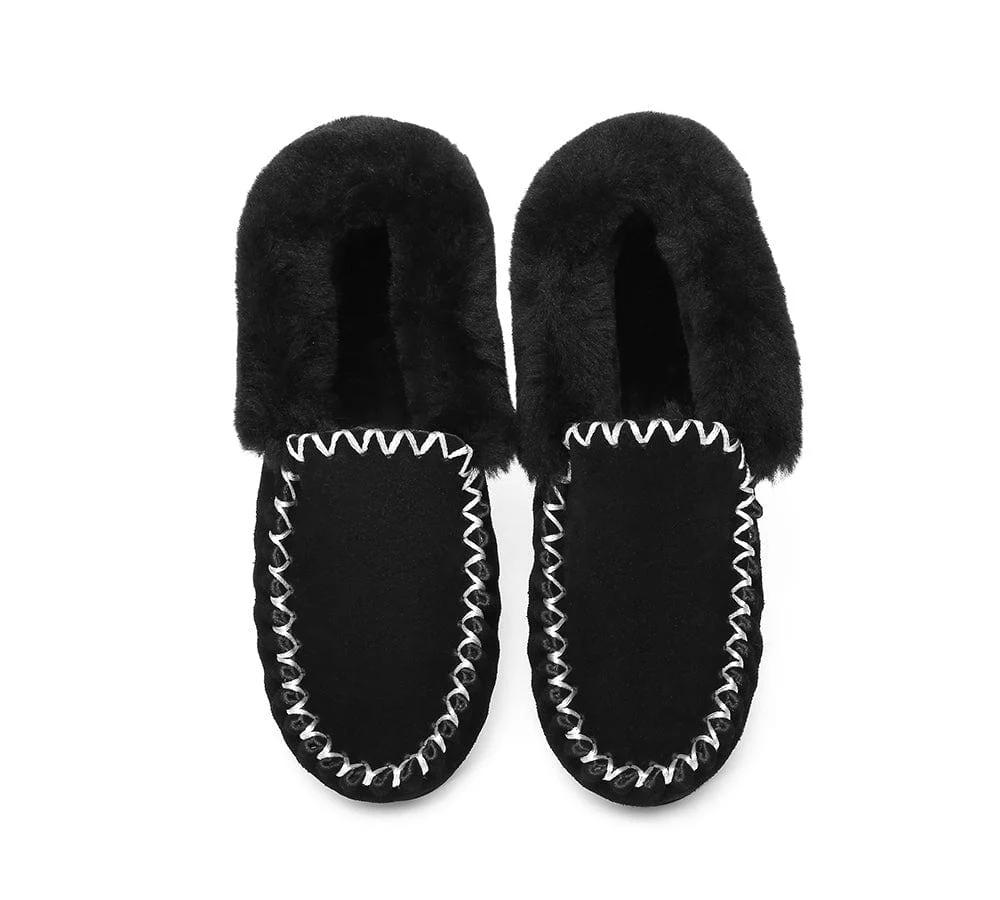 AUSTRALIAN SHEPHERD? UGG Slippers Sheepskin Wool Ankle Popo Moccasins