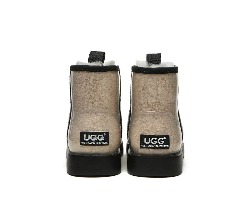 AUSTRALIAN SHEPHERD? UGG Boots Women Clear Waterproof Shearling Coated Classic