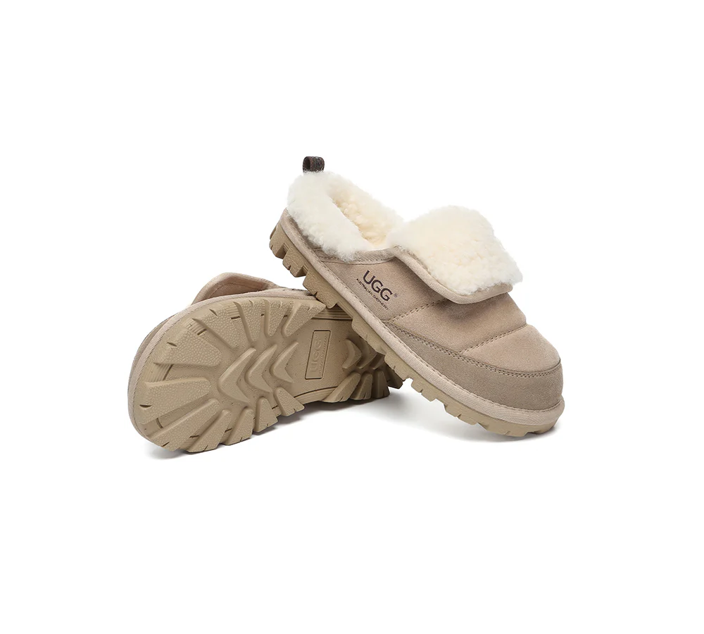 AUSTRALIAN SHEPHERD? UGG Slippers Sheepskin Wool Theia
