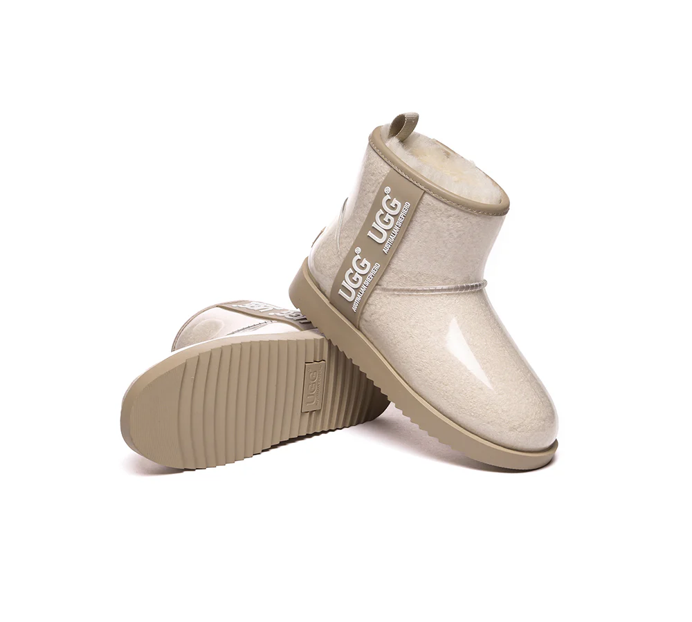 AUSTRALIAN SHEPHERD? UGG Boots Women Clear Waterproof Shearling Coated Classic