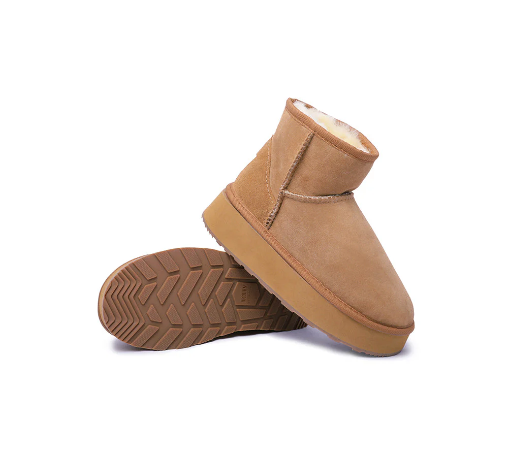 Urban UGG? UGG Boots Australian Made Sheepskin Wool Ankle Mini Platform