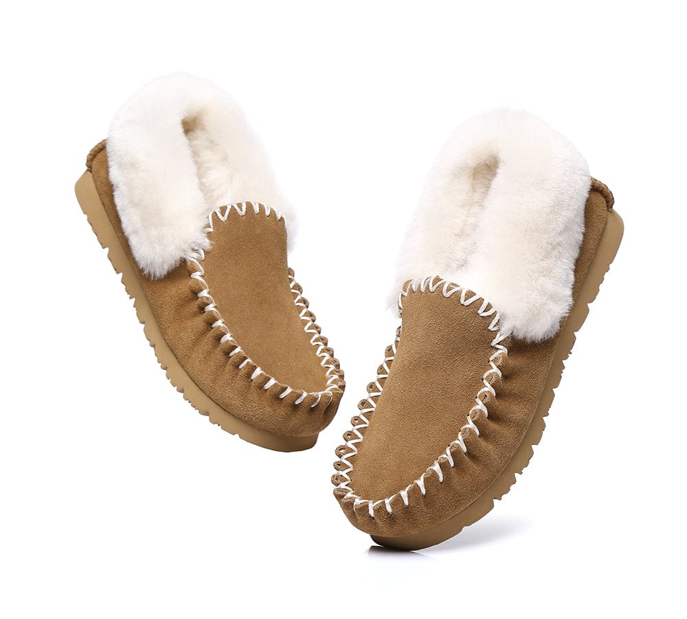 AUSTRALIAN SHEPHERD? UGG Slippers Sheepskin Wool Ankle Popo Moccasins