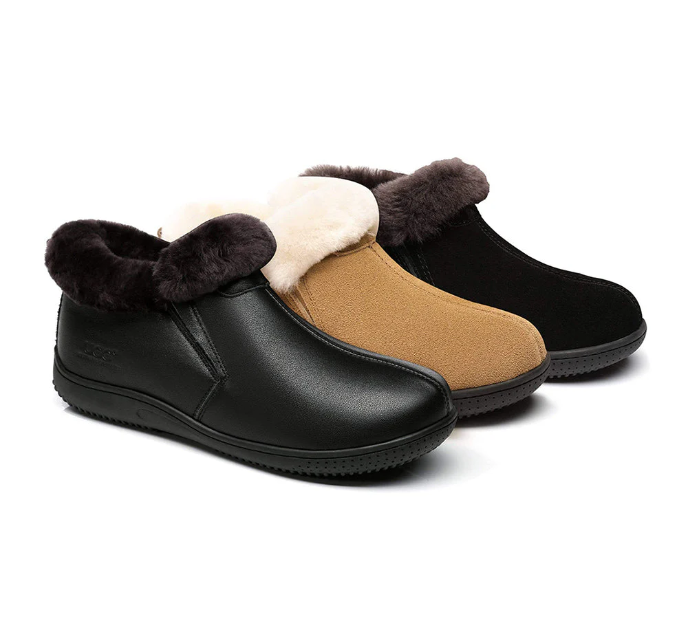 AUSTRALIAN SHEPHERD? UGG Slippers Sheepskin Wool Collar Ankle Daley