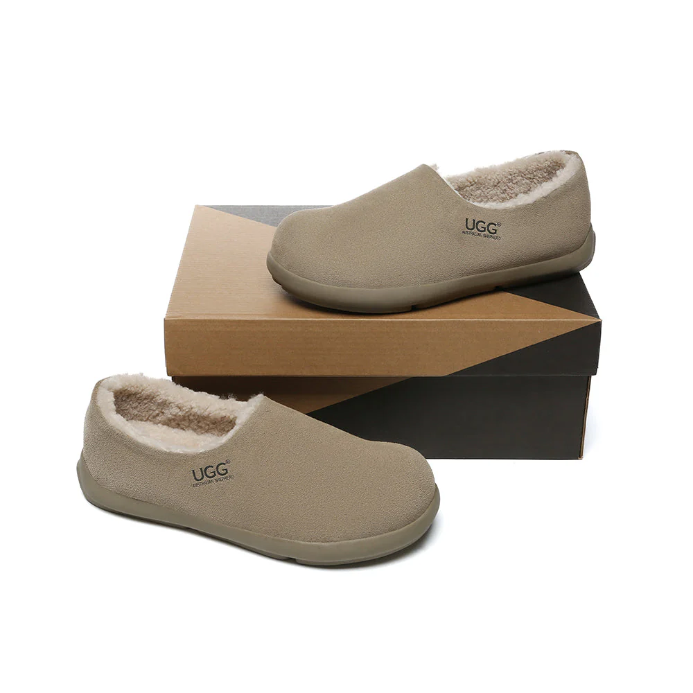 AUSTRALIAN SHEPHERD? UGG Slippers Sheepskin Wool Ankle Clog Brett