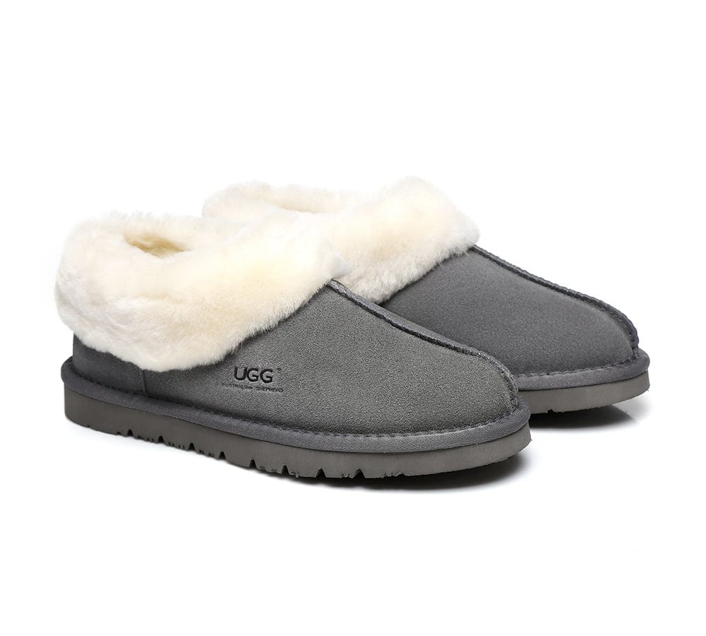 AUSTRALIAN SHEPHERD? UGG Slippers Sheepskin Wool Ankle Homey