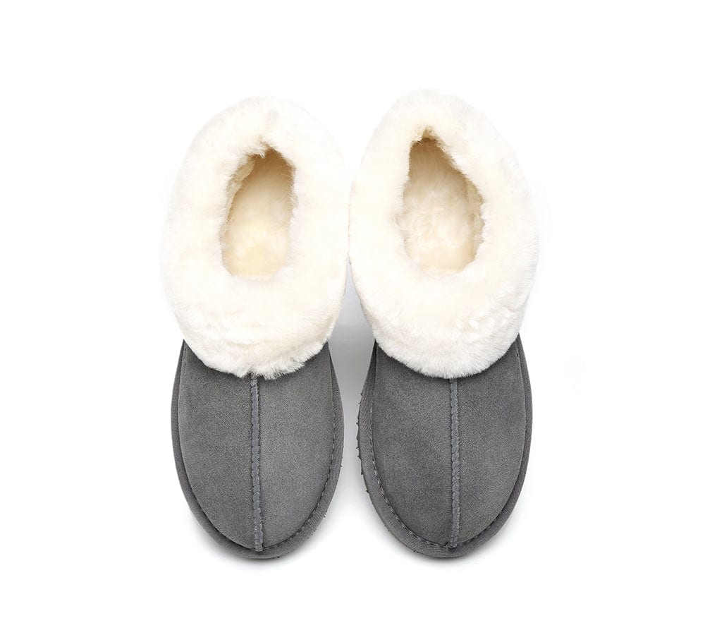 AUSTRALIAN SHEPHERD? UGG Slippers Sheepskin Wool Ankle Homey