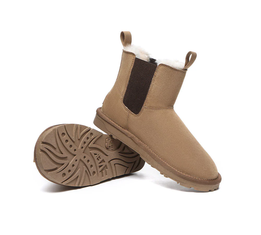 EVERAU? UGG Boots Women Sheepskin Wool Mini Guildford