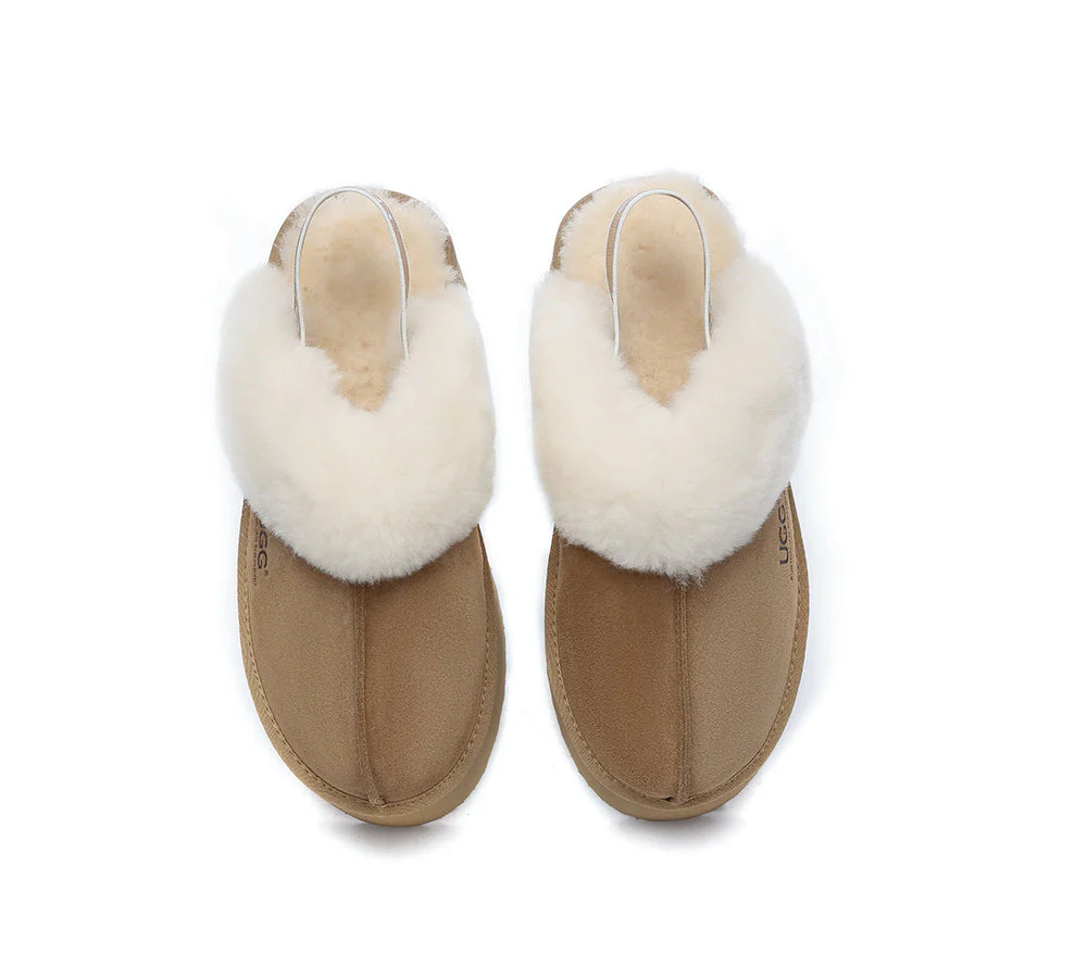 AUSTRALIAN SHEPHERD? UGG Slippers Women Slingback Platform Muffin Plus