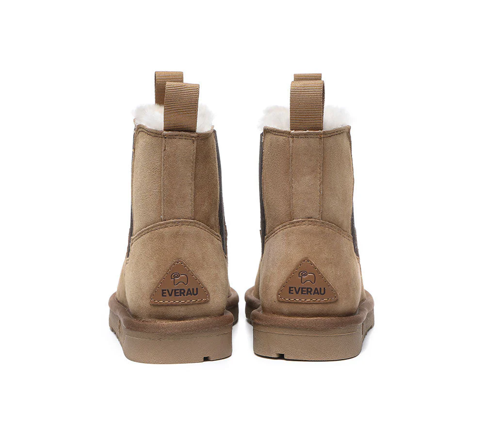 EVERAU? UGG Boots Women Sheepskin Wool Mini Guildford
