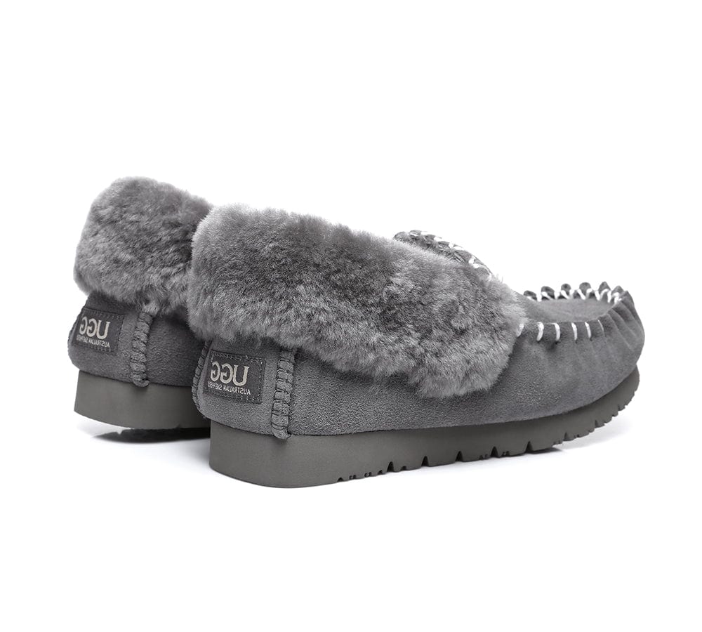 AUSTRALIAN SHEPHERD? UGG Slippers Sheepskin Wool Ankle Popo Moccasins