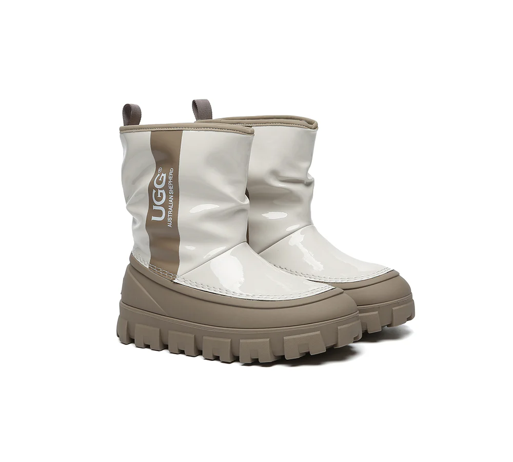 AUSTRALIAN SHEPHERD? UGG Boots Women Sheepskin Wool Waterproof Chunky Wren