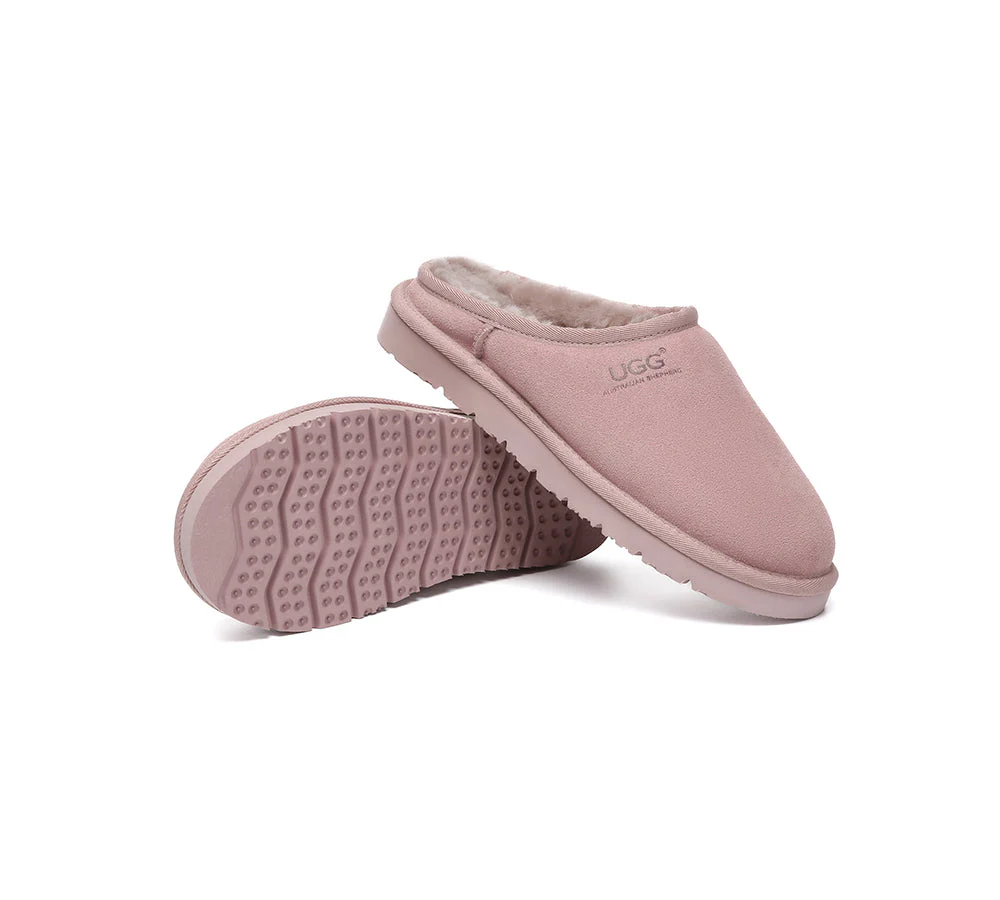 AUSTRALIAN SHEPHERD? UGG Slippers Sheepskin Wool Minimalist Classic Nano