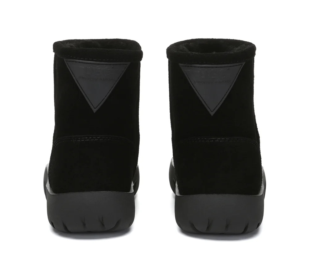 AUSTRALIAN SHEPHERD? UGG Boots Sheepskin Wool Mid Calf Chunky Short Classic Salma