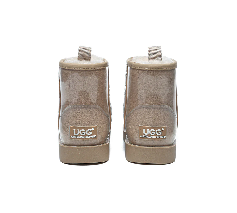 AUSTRALIAN SHEPHERD? UGG Boots Women Clear Waterproof Shearling Coated Classic