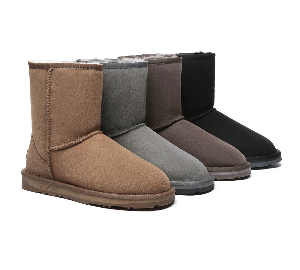 UGG EVERAU? UGG Boots Double Faced Sheepskin Wool Short Classic