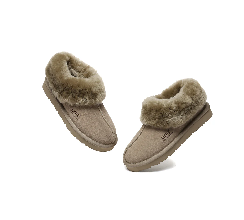 AUSTRALIAN SHEPHERD? UGG Slippers Sheepskin Wool Ankle Homey Special