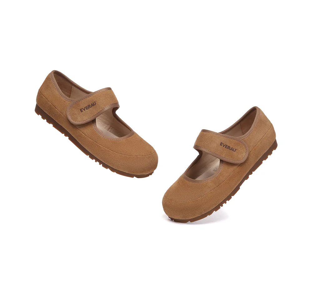 EVERAU? Women Slippers Adjustable Strap Mary Jane Malia
