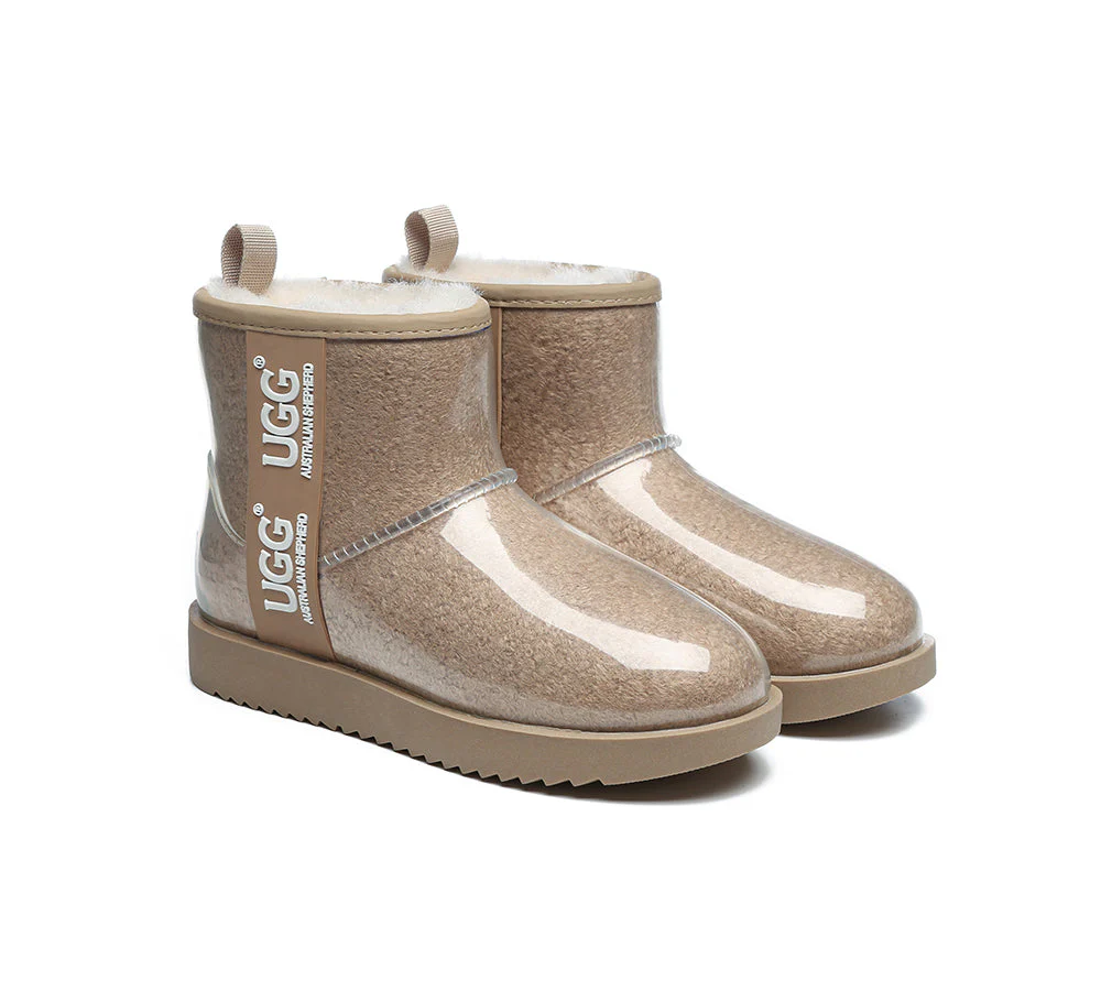 AUSTRALIAN SHEPHERD? UGG Boots Women Clear Waterproof Shearling Coated Classic