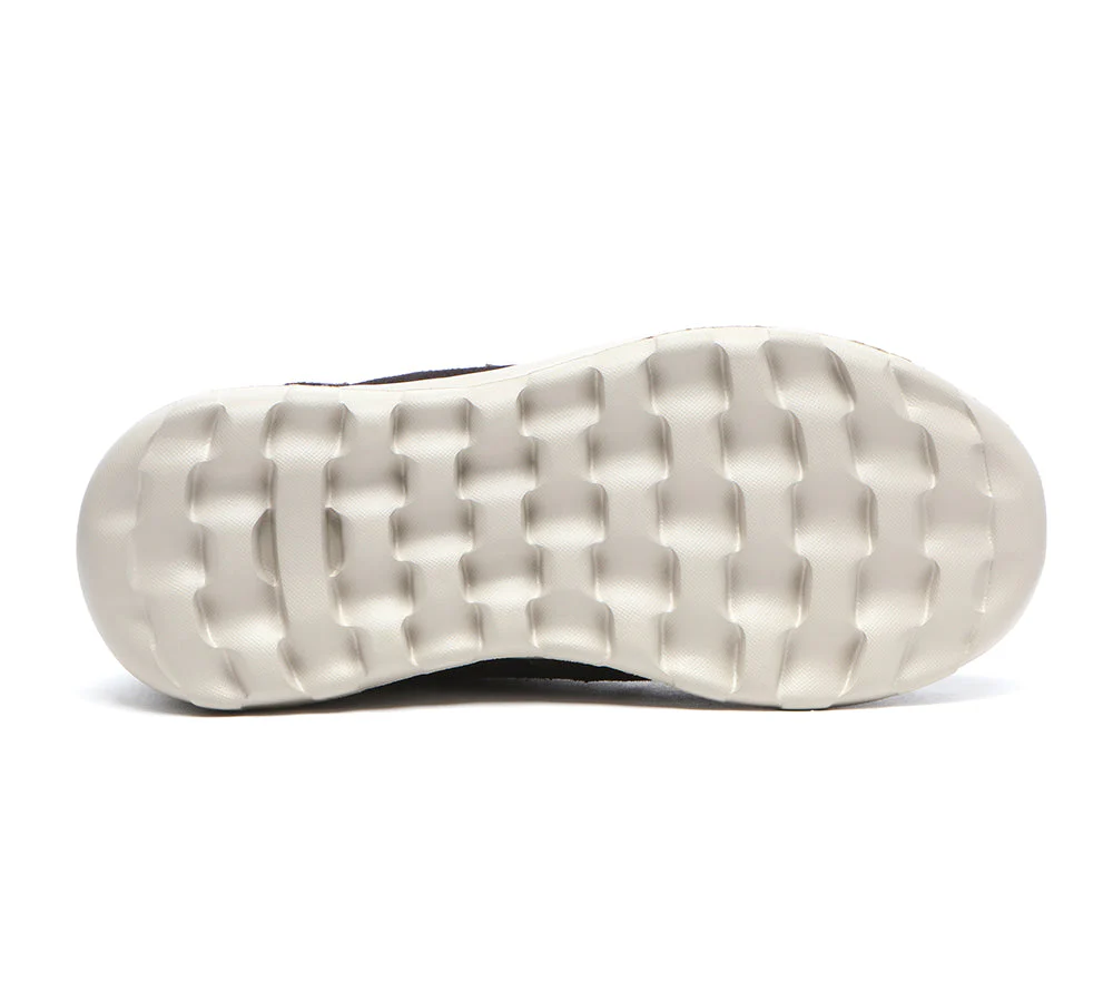 TARRAMARRA? Women Leather Sheepskin Wool Button Zipper Ankle Boots Tyria