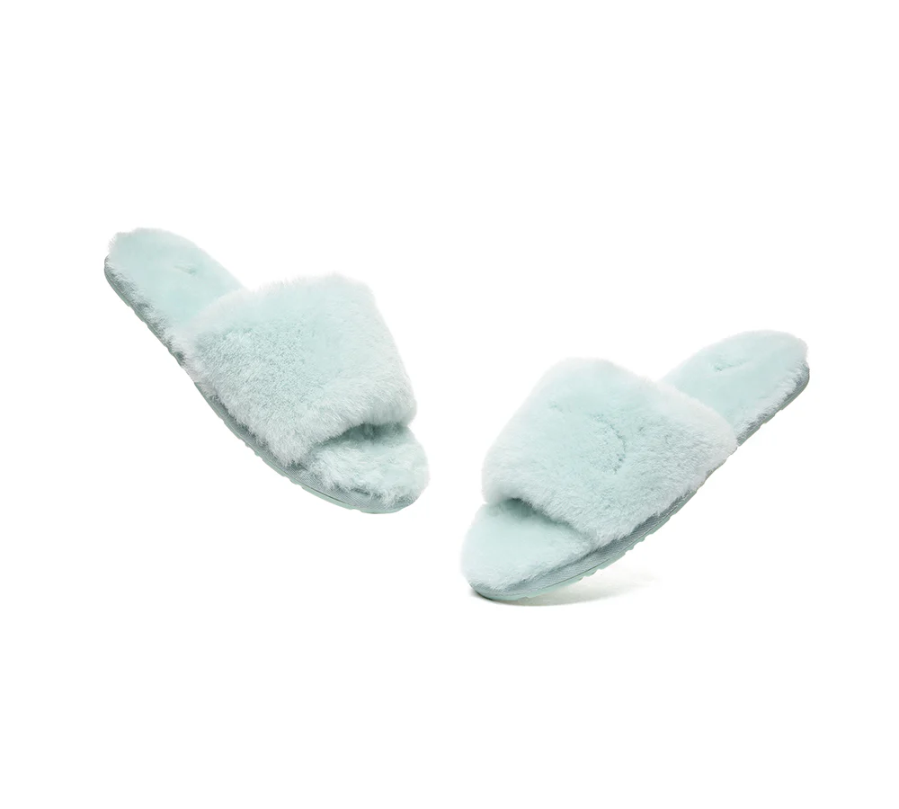 EVERAU? UGG Women Fluffy Slides Nala