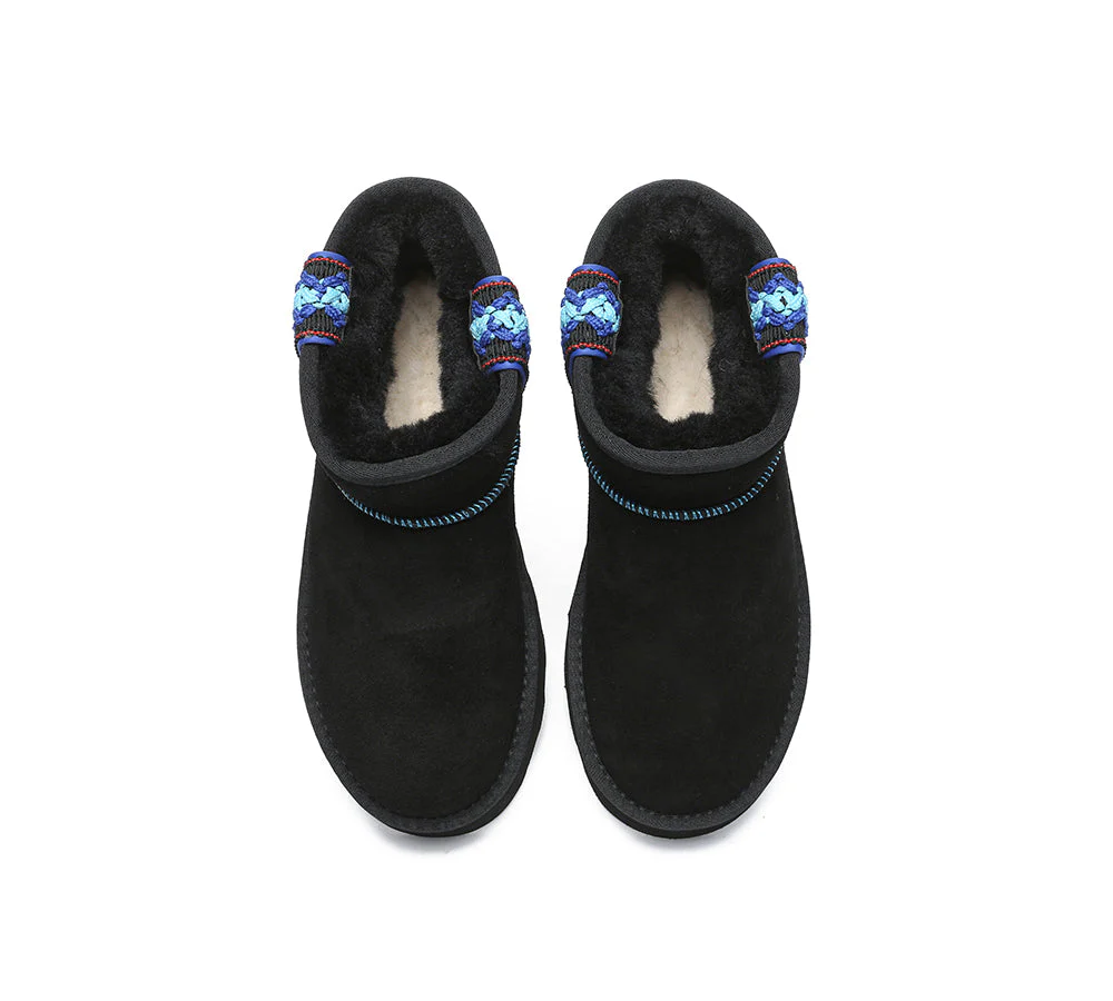 AUSTRALIAN SHEPHERD? UGG Boots Sheepskin Wool Ankle Platform Tazzy Vance