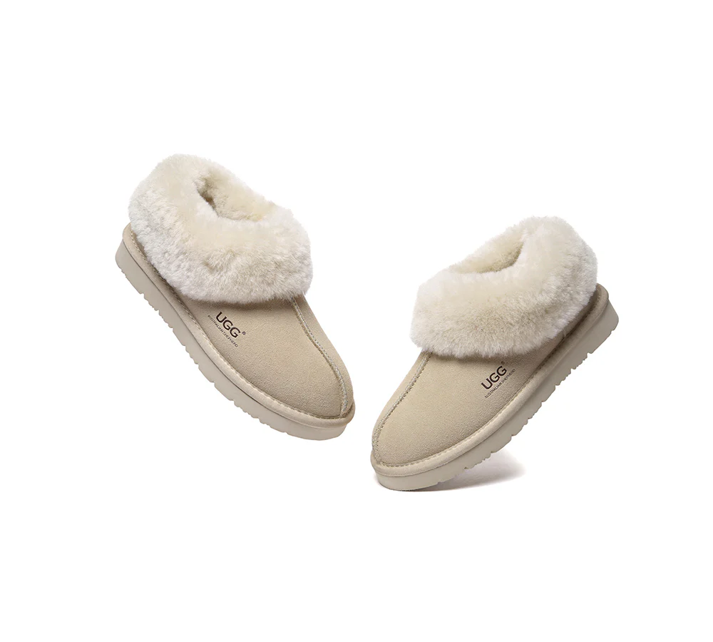AUSTRALIAN SHEPHERD? UGG Slippers Sheepskin Wool Ankle Homey Special