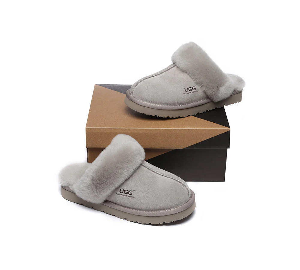 AUSTRALIAN SHEPHERD? UGG Slippers Premium Sheepskin Wool Muffin Special