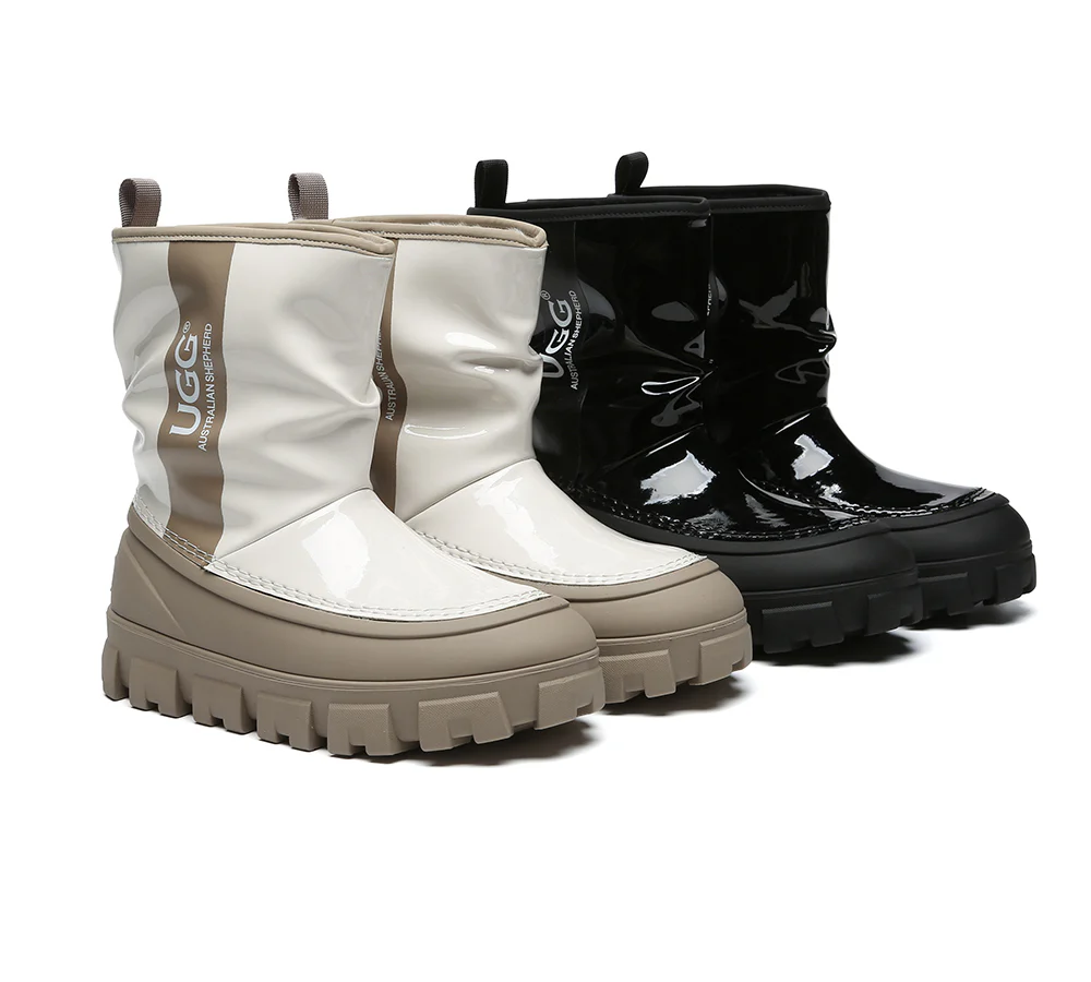 AUSTRALIAN SHEPHERD? UGG Boots Women Sheepskin Wool Waterproof Chunky Wren