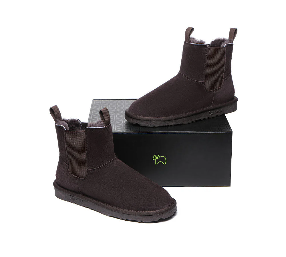 EVERAU? UGG Boots Women Sheepskin Wool Mini Guildford