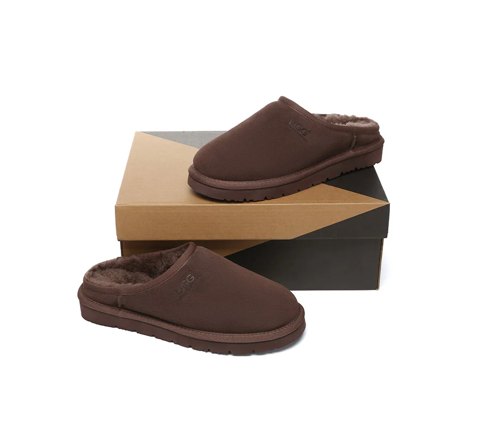 AUSTRALIAN SHEPHERD? UGG Slippers Sheepskin Wool Minimalist Classic Nano