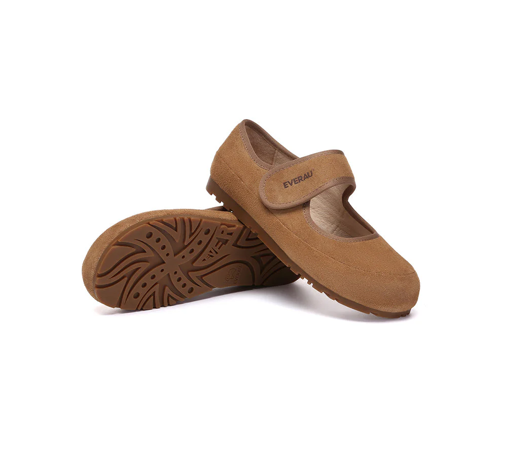 EVERAU? Women Slippers Adjustable Strap Mary Jane Malia