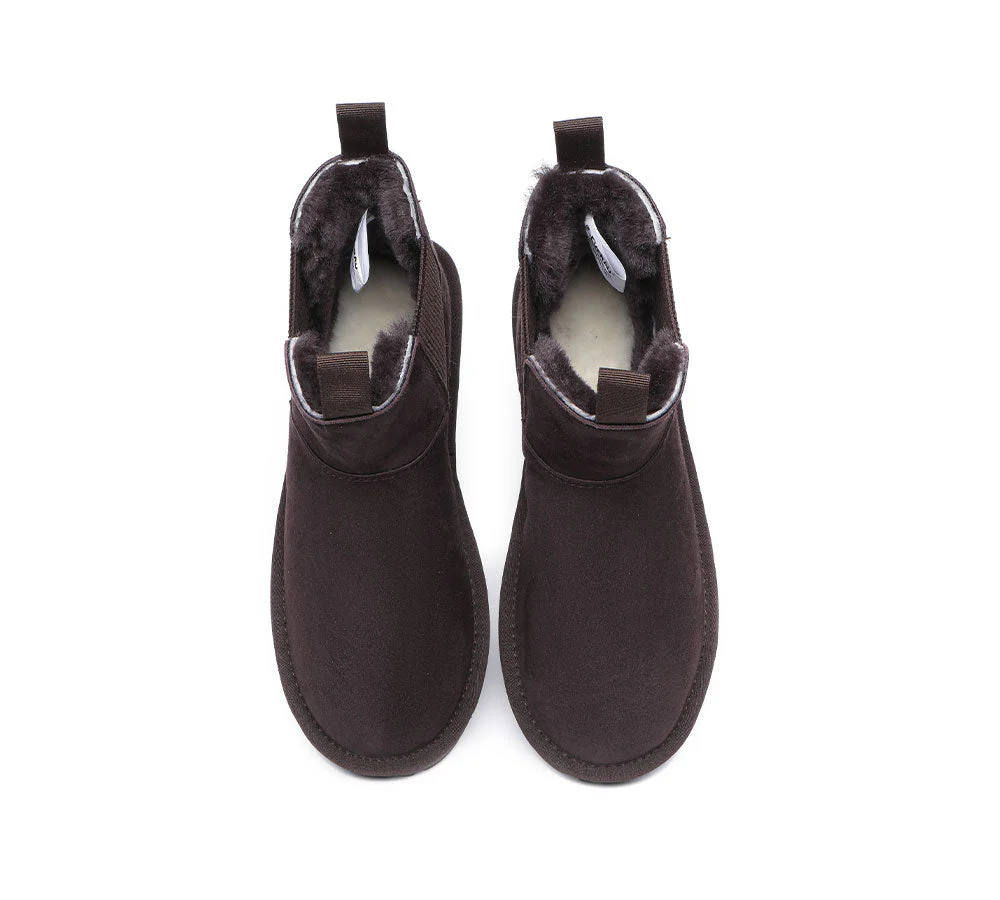 EVERAU? UGG Boots Women Sheepskin Wool Mini Guildford