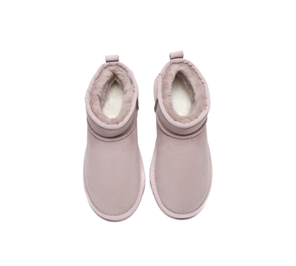 AUSTRALIAN SHEPHERD? UGG Boots Double Faced Sheepskin Wool Ankle Mini Boots Jade