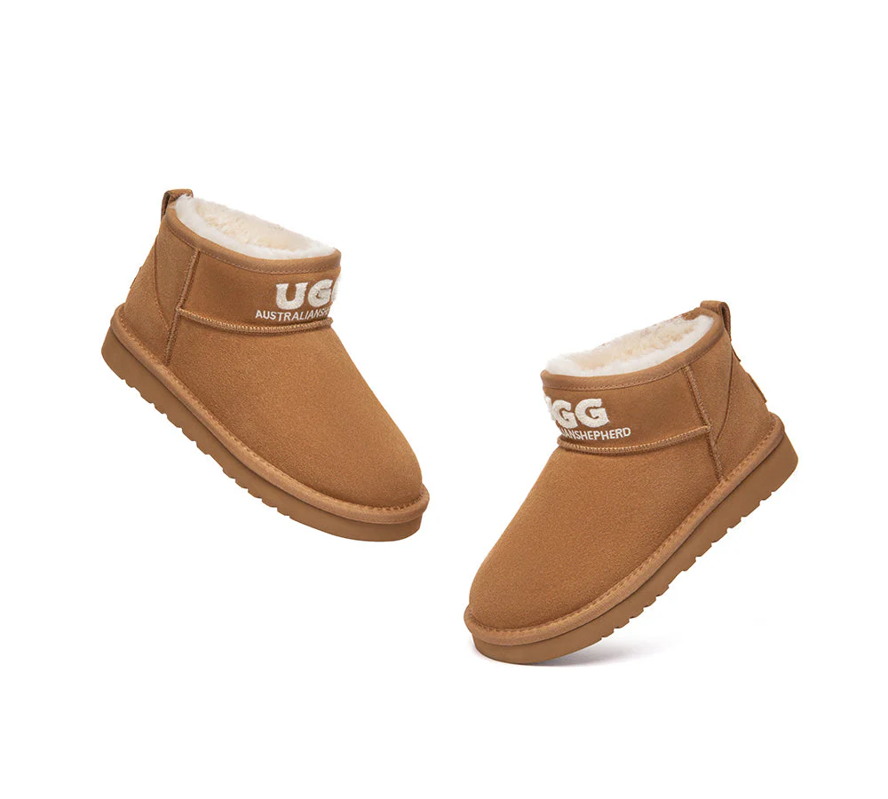 AUSTRALIAN SHEPHERD? UGG Boots Sheepskin Wool Ankle Mini Helia
