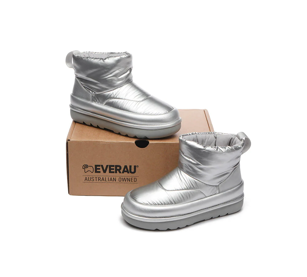 EVERAU? UGG Boots Women Sheepskin Wool Waterproof Ankle Dobra