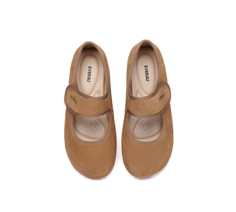 EVERAU? Women Slippers Adjustable Strap Mary Jane Malia