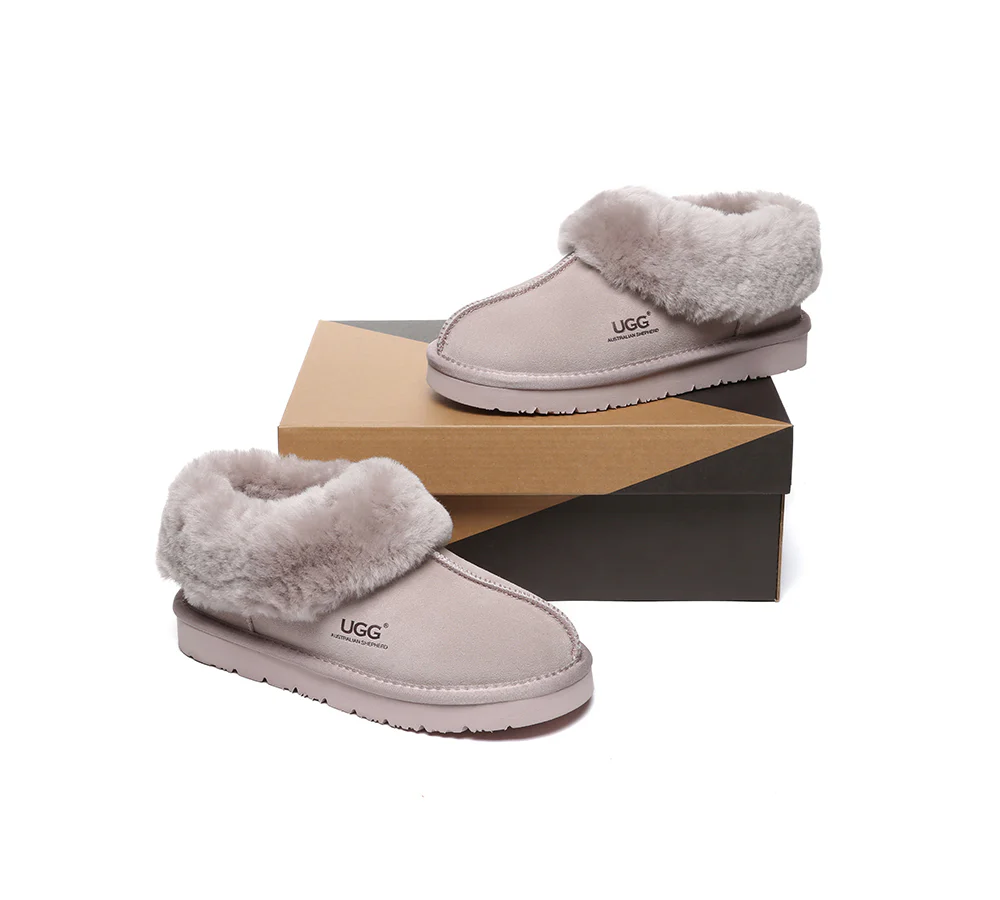 AUSTRALIAN SHEPHERD? UGG Slippers Sheepskin Wool Ankle Homey Special