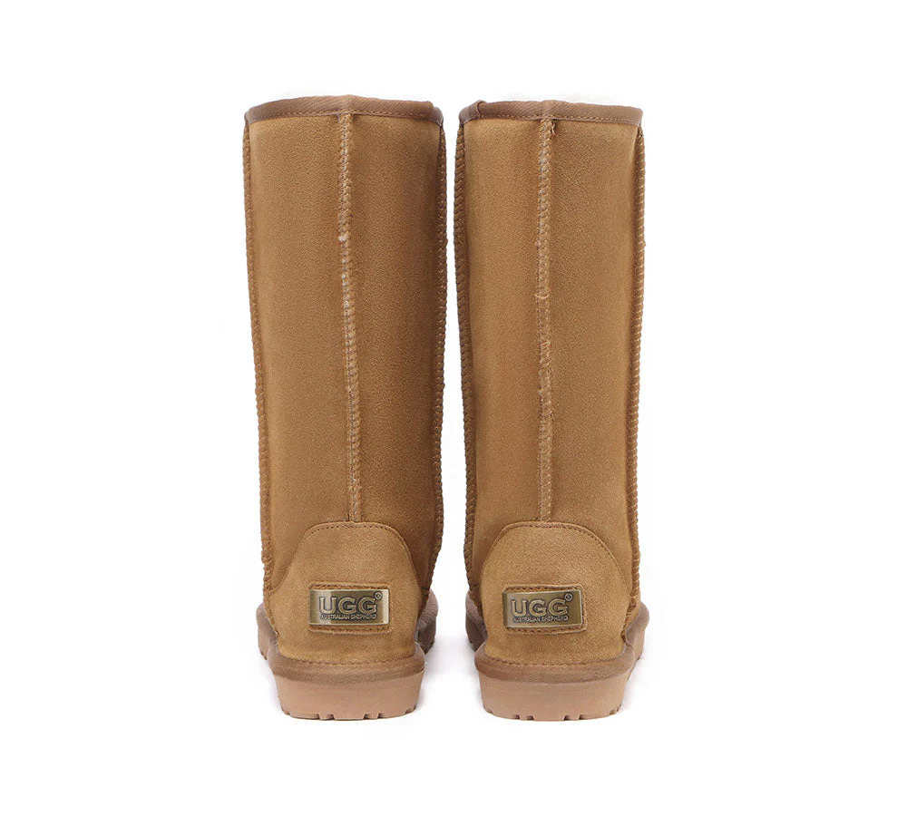 AUSTRALIAN SHEPHERD? UGG Boots Double Face Sheepskin Wool Tall Classic Suede