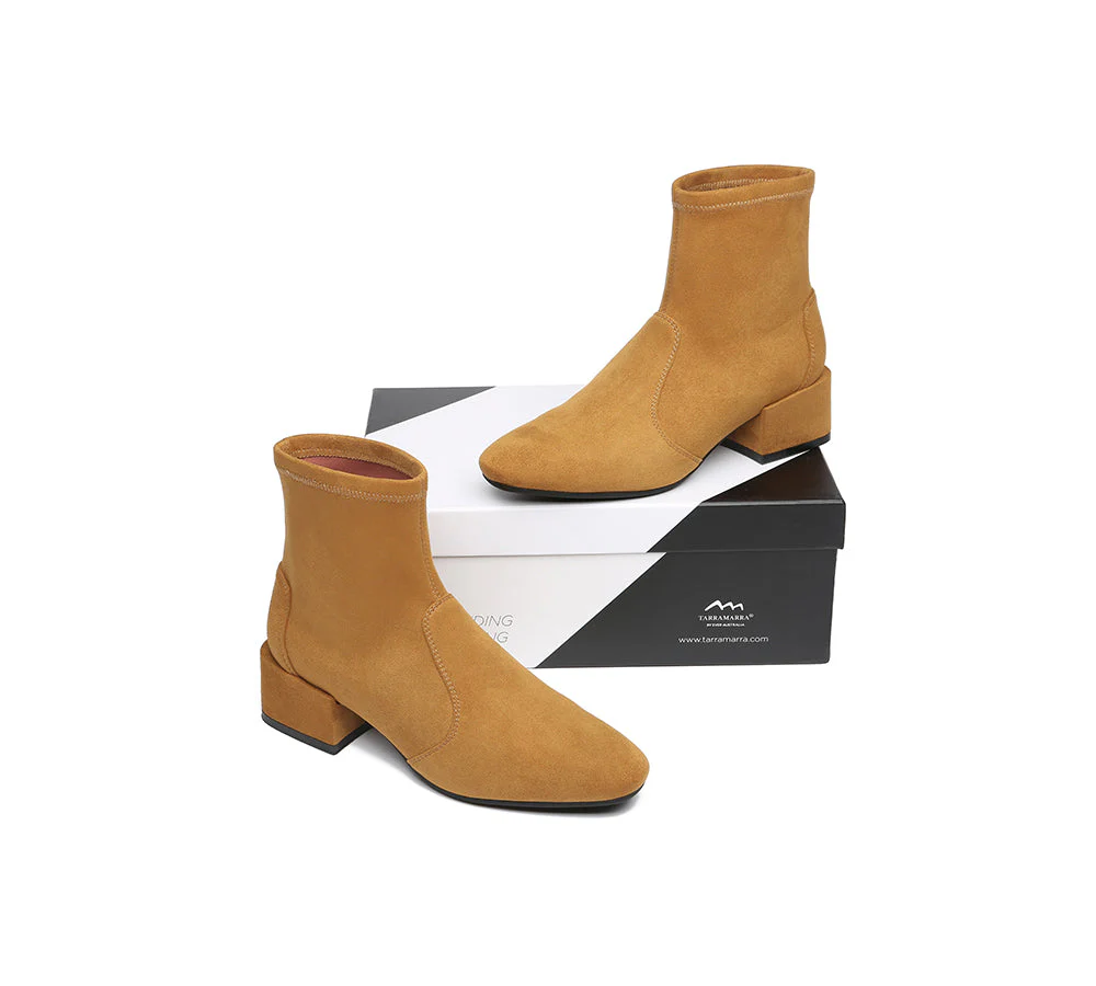 TARRAMARRA? Women Microsuede Ankle Sock Boots Kenia
