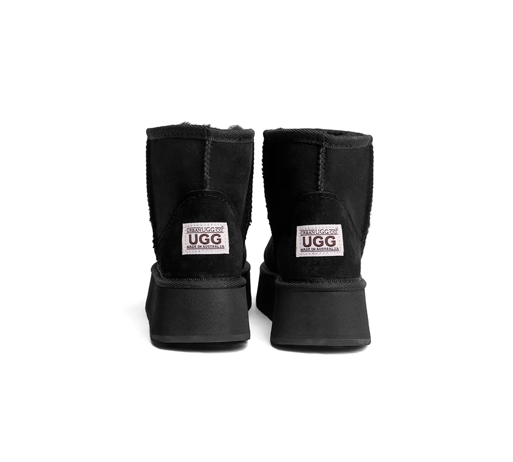 Urban UGG? UGG Boots Australian Made Sheepskin Wool Ankle Mini Platform